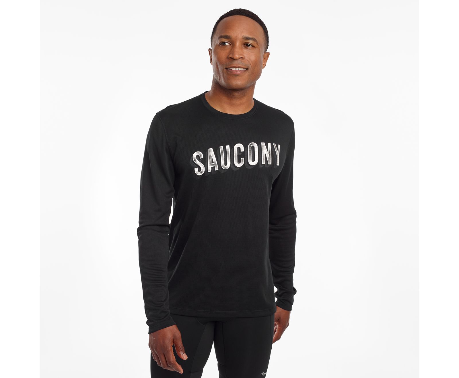 Camisas Saucony Stopwatch Long Sleeve Hombre Negros | México 633OKIR